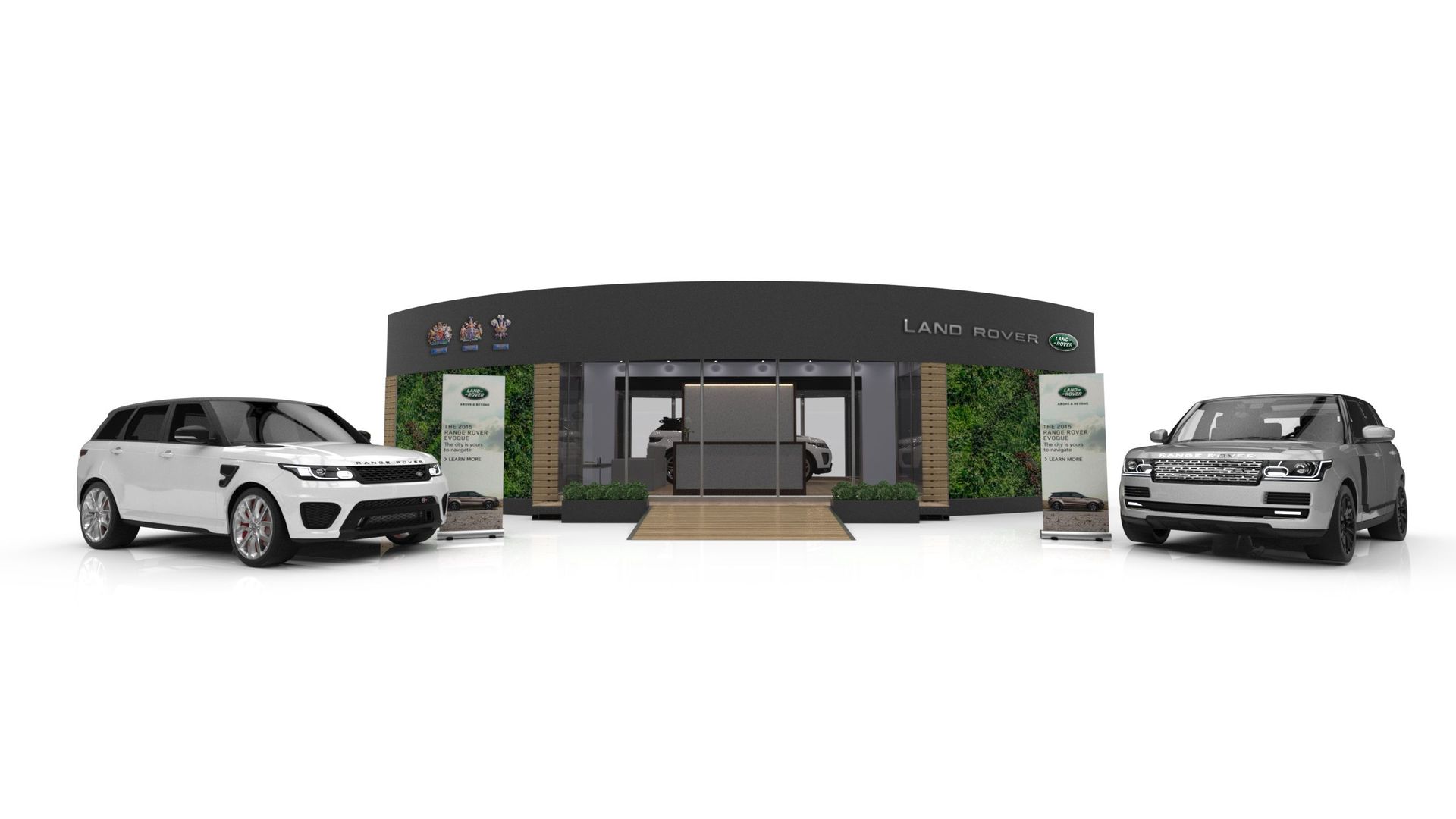Land Rover curved event design
