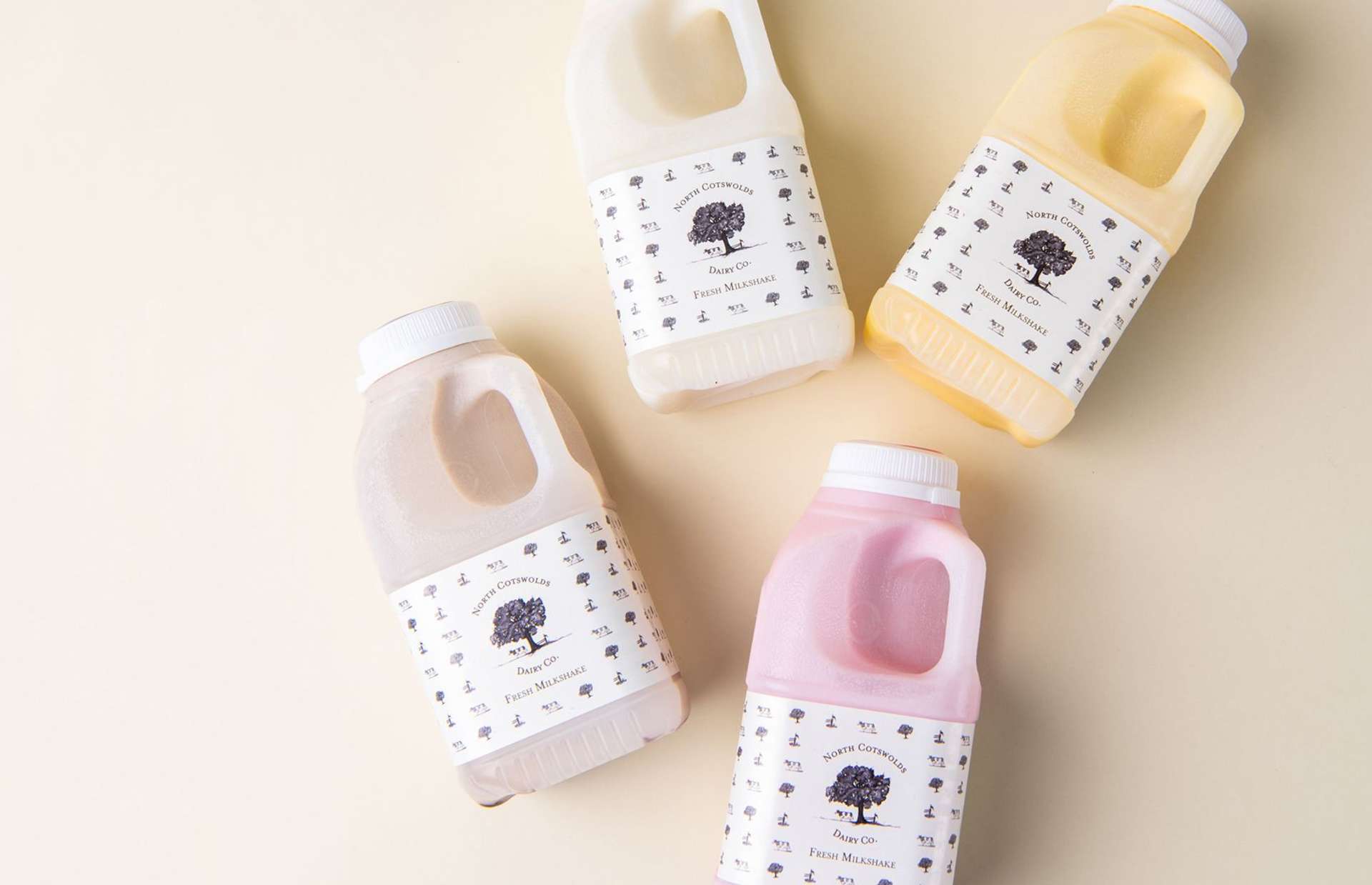Cotswold Dairy flavoured milk bottles