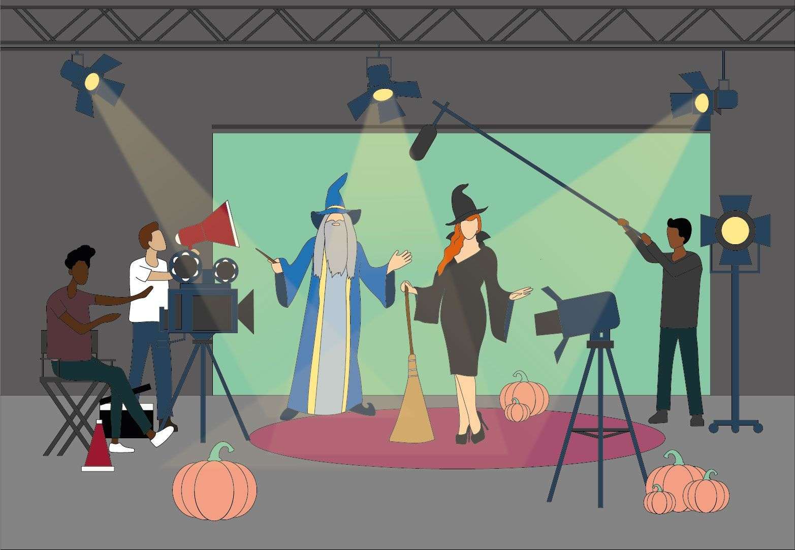 Halloween Film set