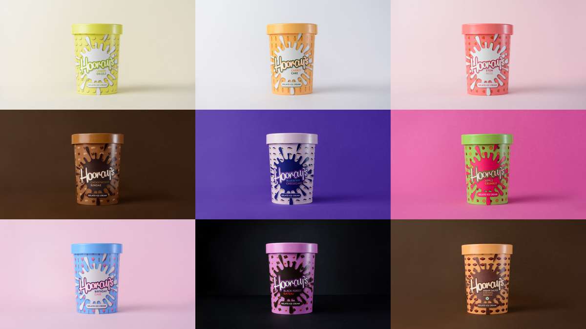 Hooray's Celebration Range Packaging Design Individual Shots