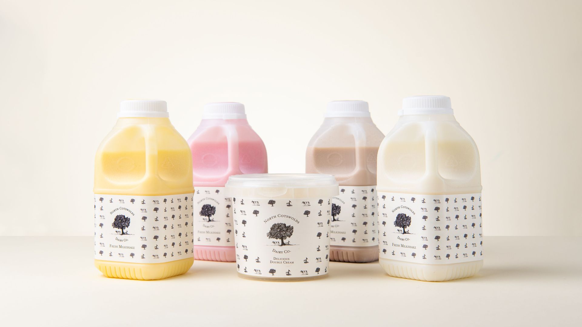 Milk and cream packaging designs