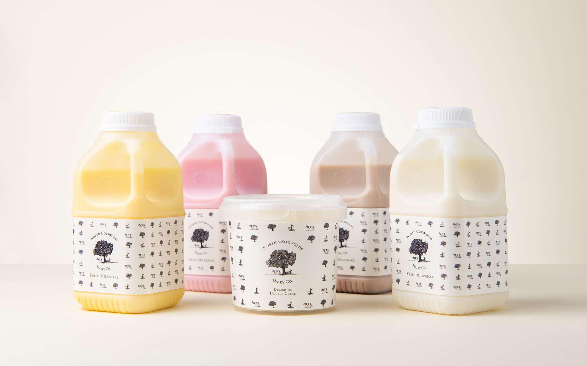 North Cotswold Dairy - flavoured milk cartons