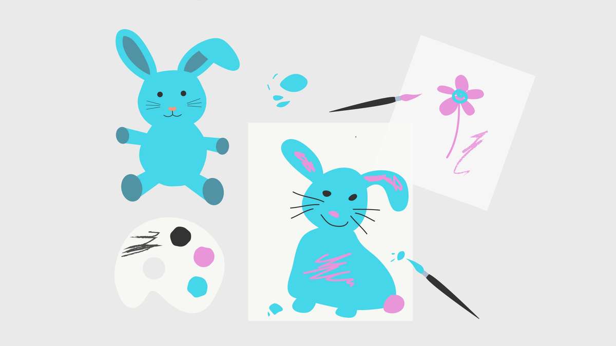 arts and crafts rabbit