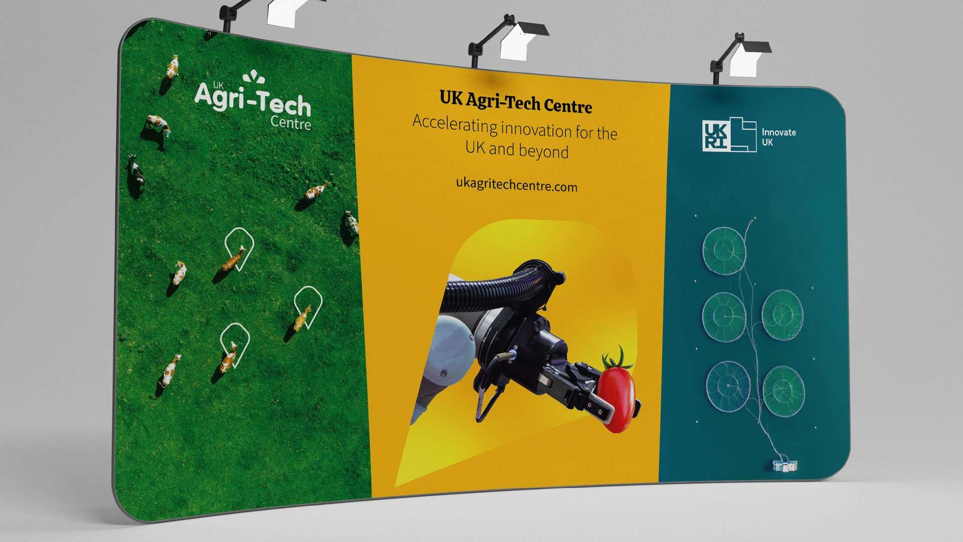 Agri-Tech backdrop display stand